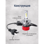 Светодиодные лампы 65w 6500К, 2шт